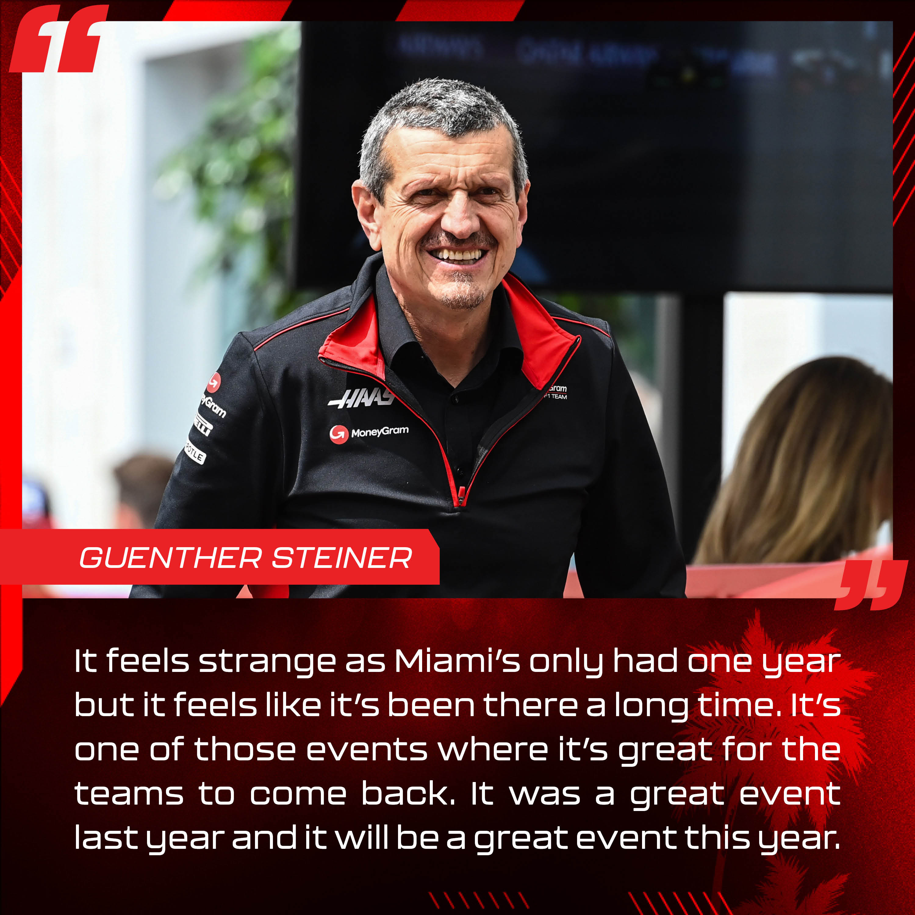 Guenther Steiner, MoneyGram Haas F1 Team
