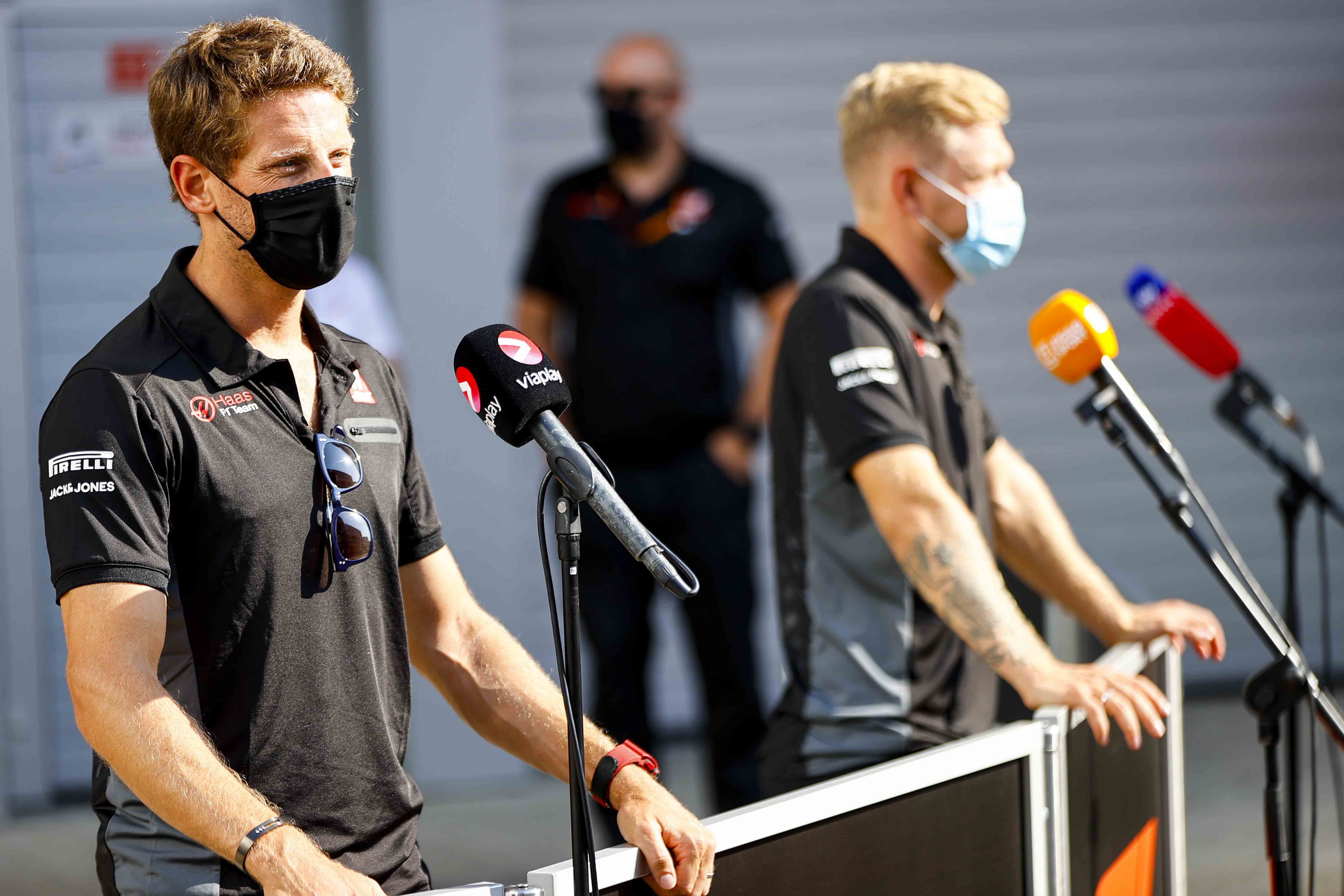 Romain Grosjean and Kevin Magnussen