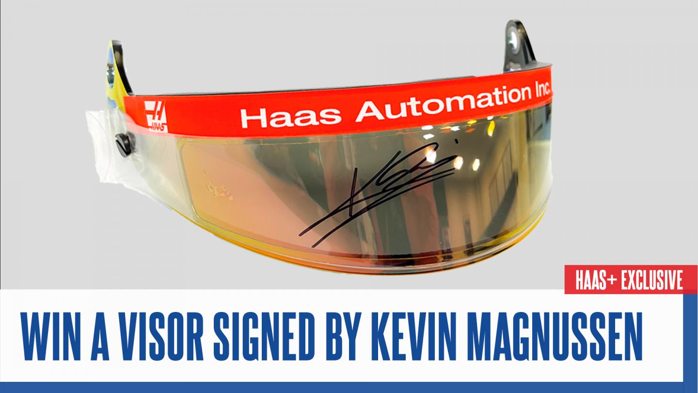 Win a visor signed by Kevin Magnussen