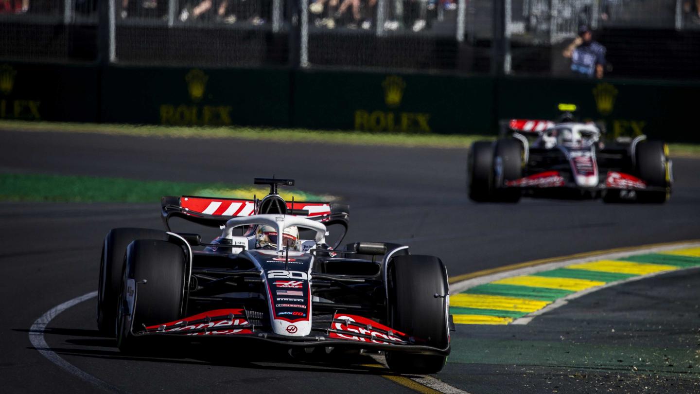 Kevin Magnussen and Nico Hulkenberg, MoneyGram Haas F1 Team