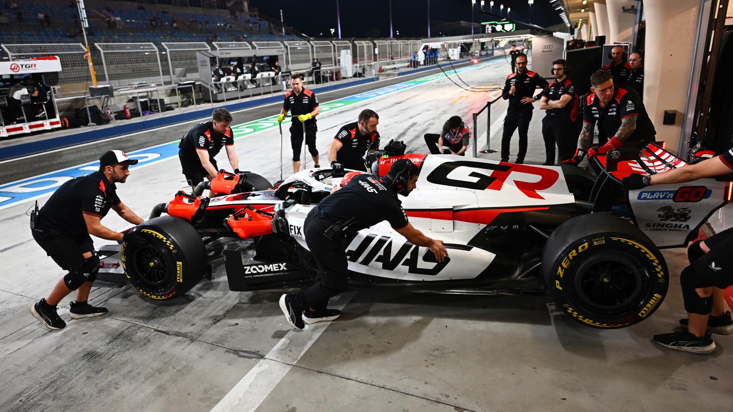 Haas VF-26 taken into garage