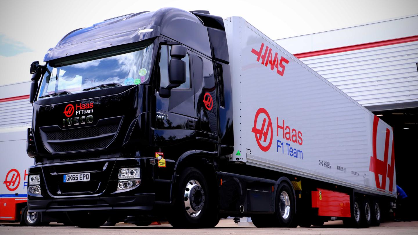 Haas F1 Team Truck in Banbury