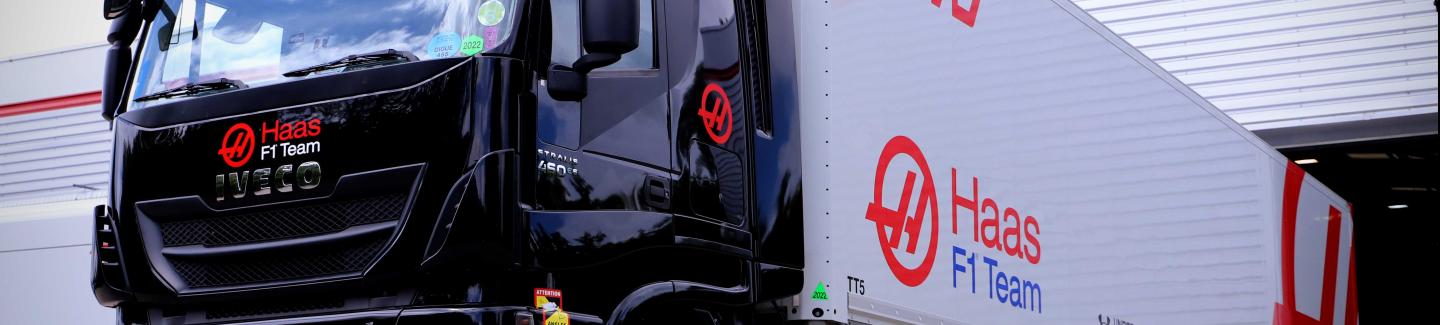 Haas F1 Team Truck in Banbury